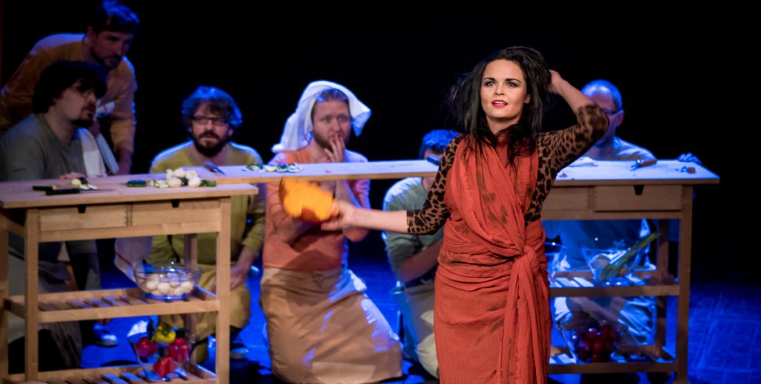 Dýňový démon ve vegetariánské restauraci